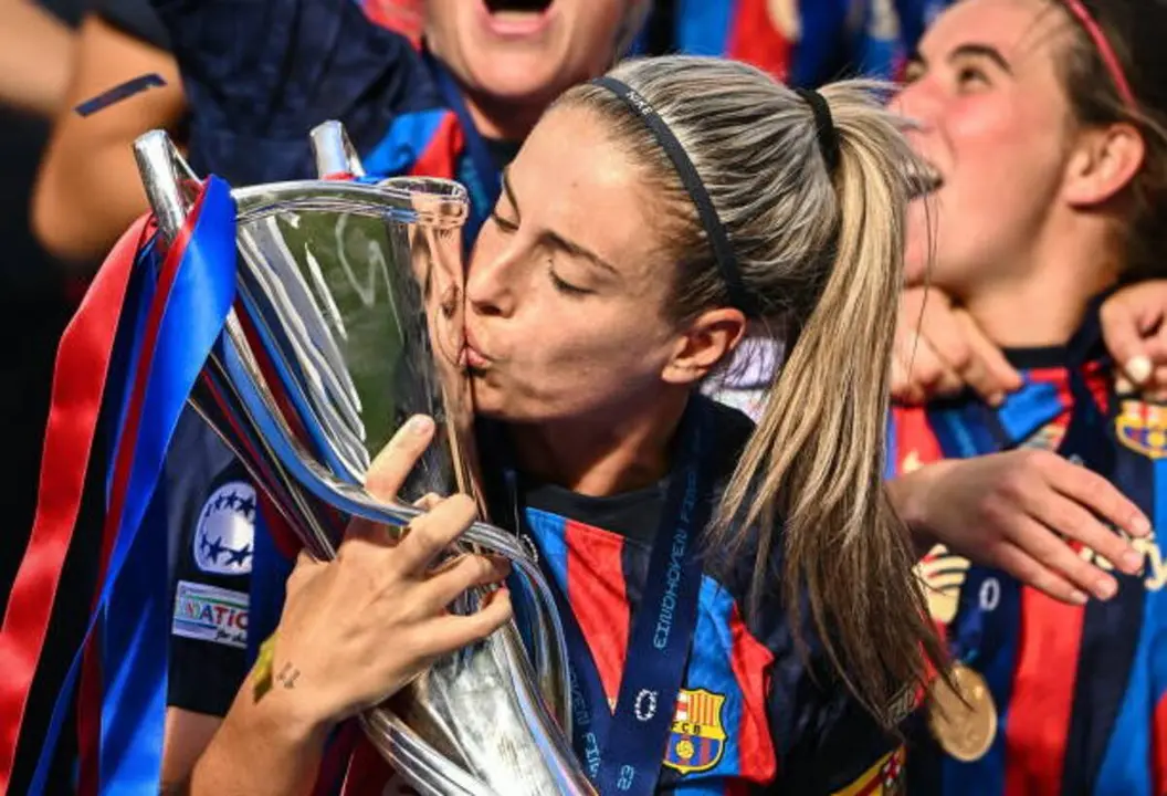 Alexia Putellas tras ganar la Champions Femenina | Fuente: Getty Images
