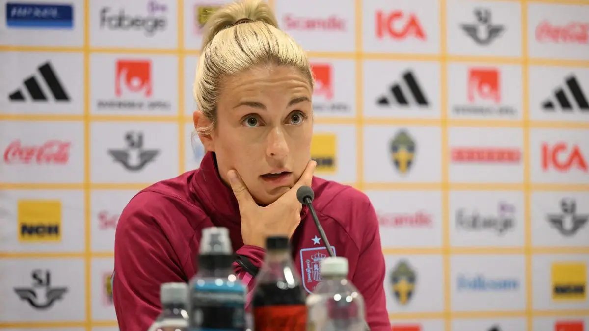 Alexia Putellas en rueda de prensa | Fuente: Getty Images