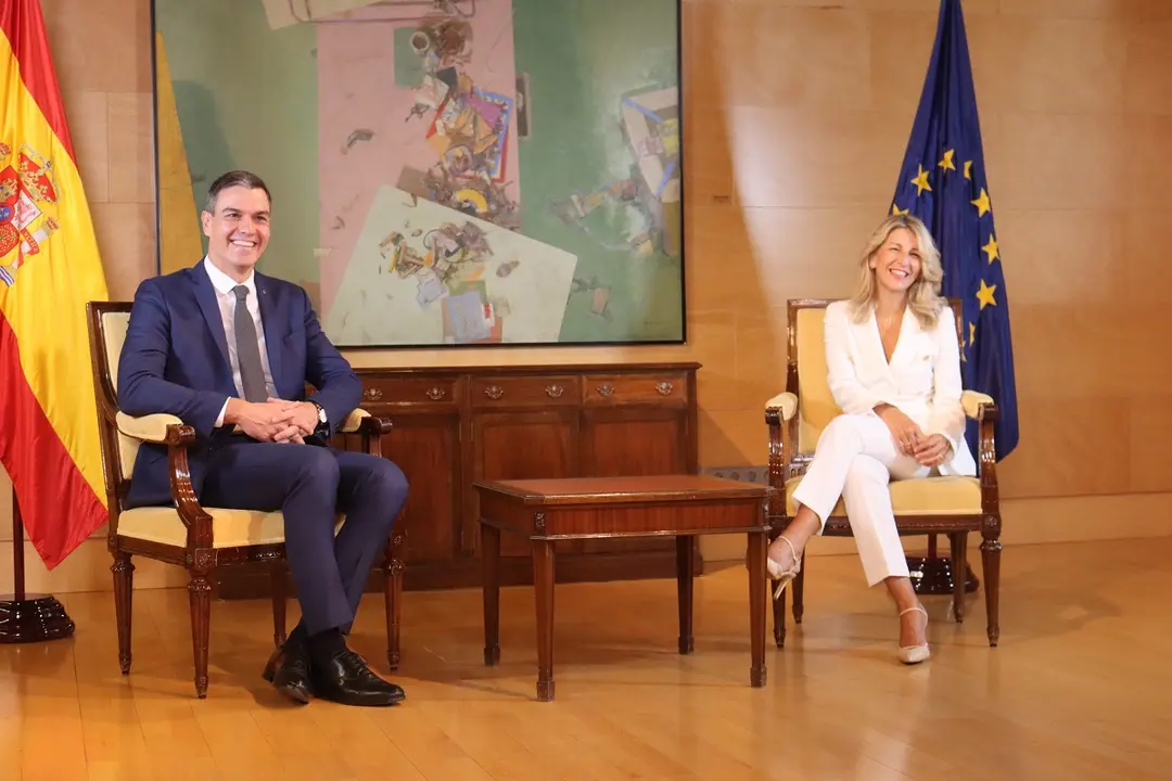 Pedro Sánchez y Yolanda Díaz / Imagen PSOE