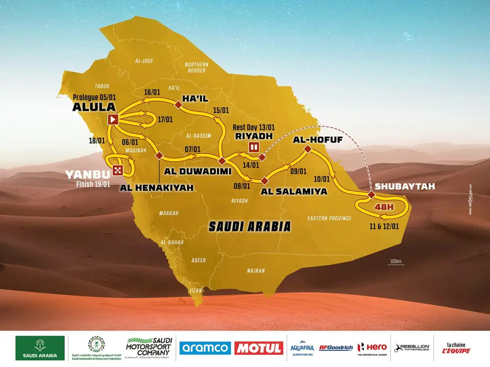 Recorrido del Dakar 2024 | Fuente: Dakar