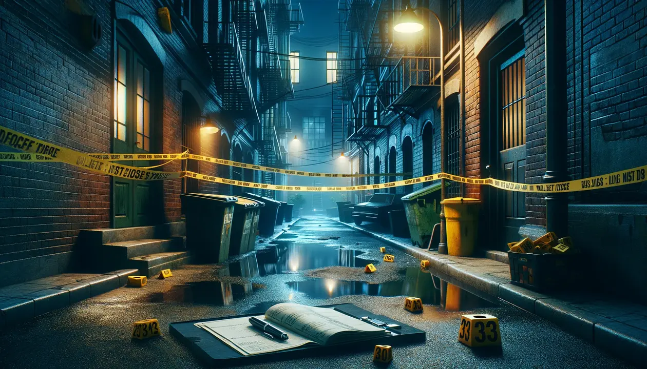 Escena crimen / DALL-E