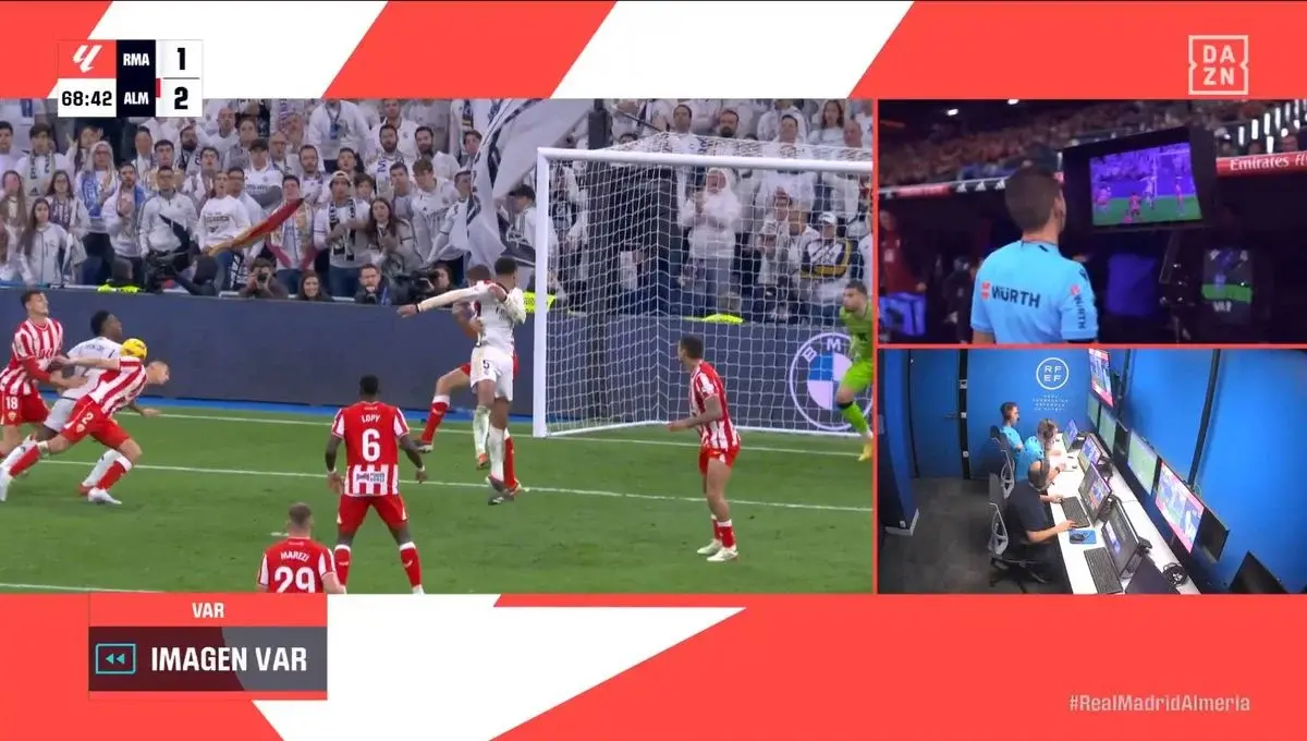 Real Madrid - Almería | Fuente: Dazn