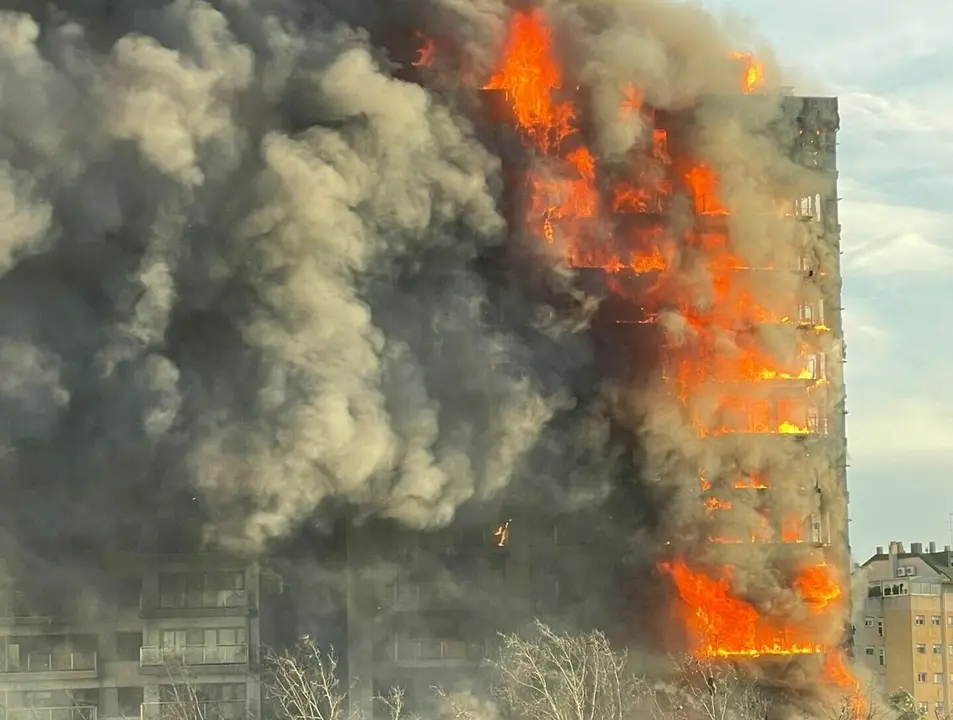Incendio en Valencia | Fuente: @GVA112