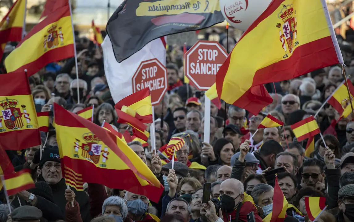 Manifestación con la ley de amnnistía | Fuente: Fundación Foro Libertad y Alternativa