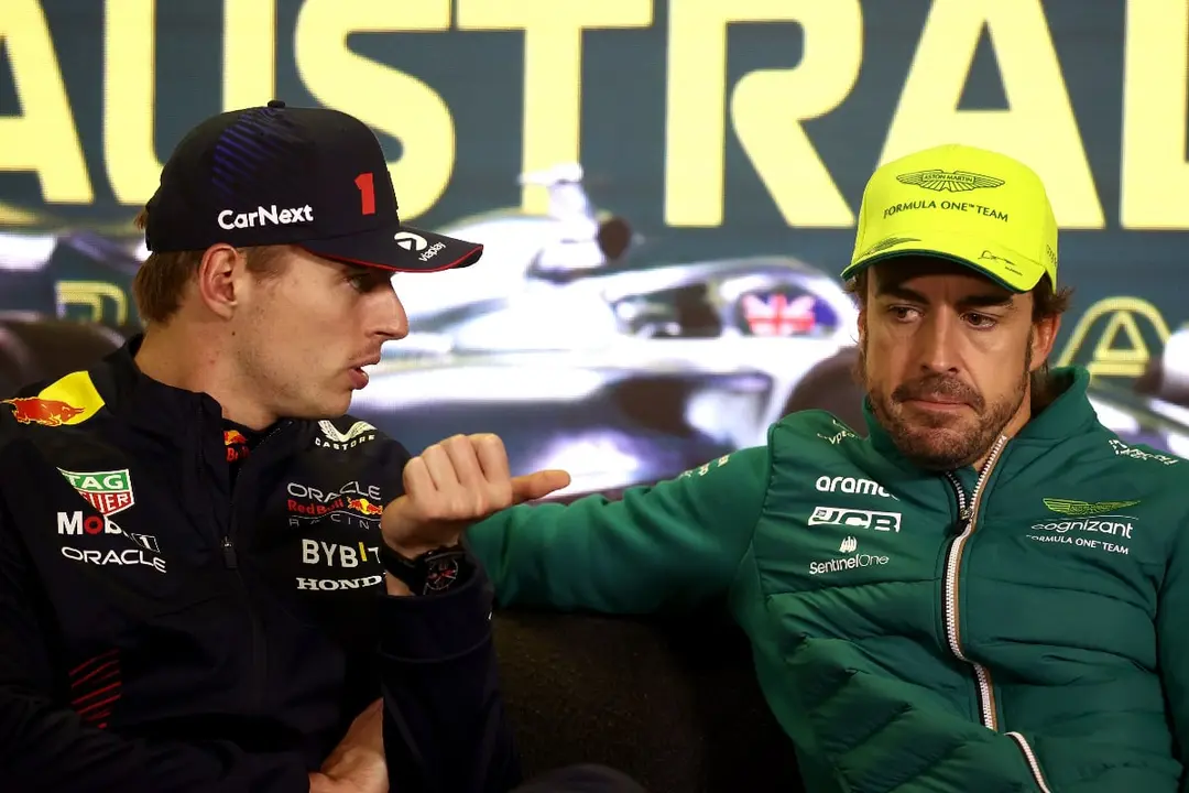 Max Verstappen y Fernando Alonso | Fuente: Getty Images