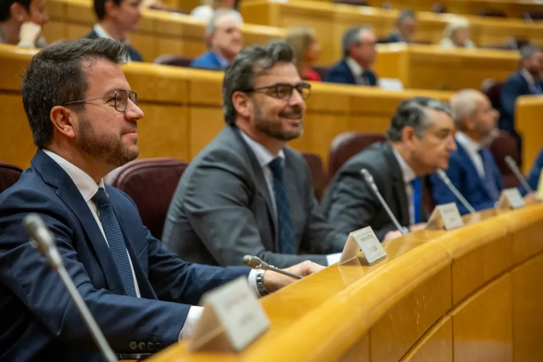 Pere Aragonès en el Senado | Fuente: @Senadoesp