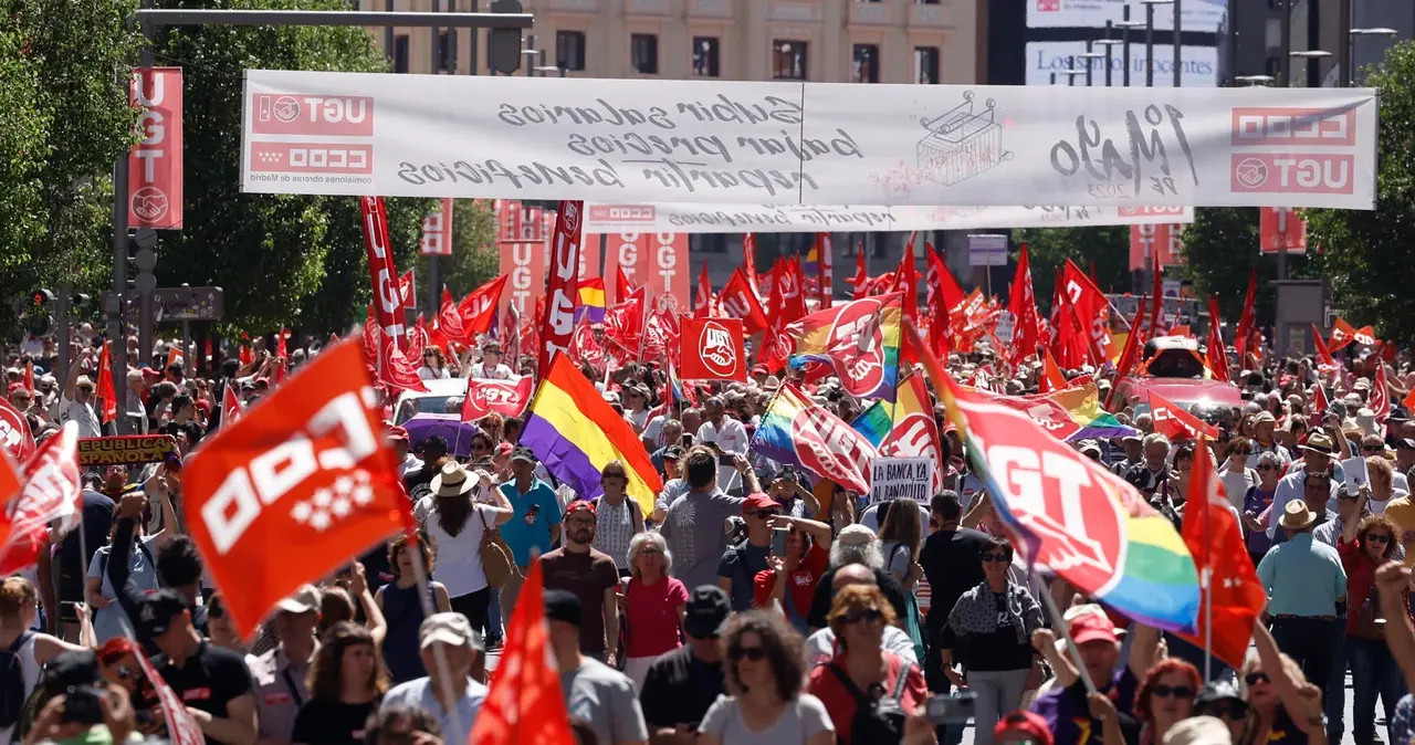 Manifestación Día del Trabajador | Fuente: Getty Images