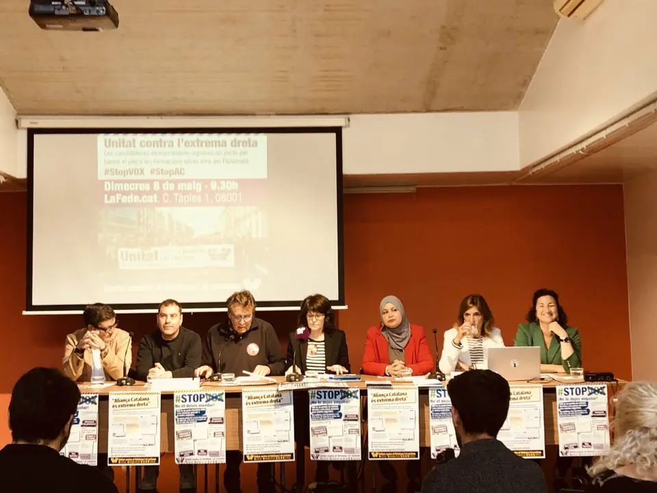 Rueda de prensa del pacto | Fuente: @UCFRcat