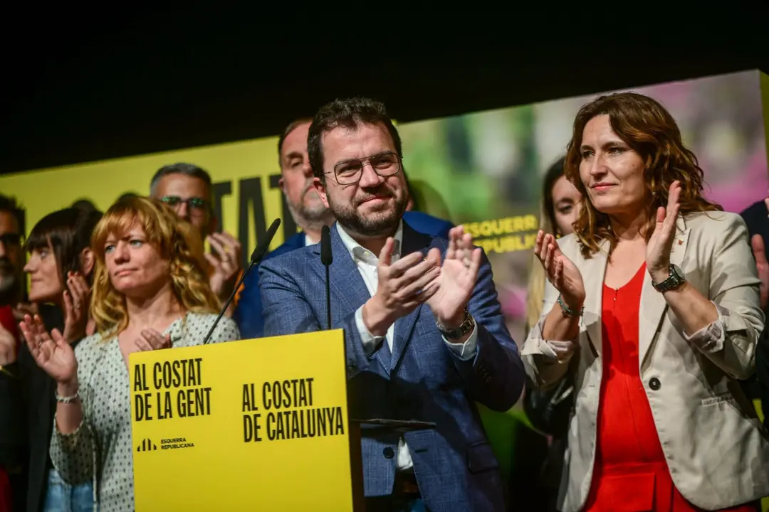 Pere Aragonès en rueda de prensa | Fuente: @perearagones