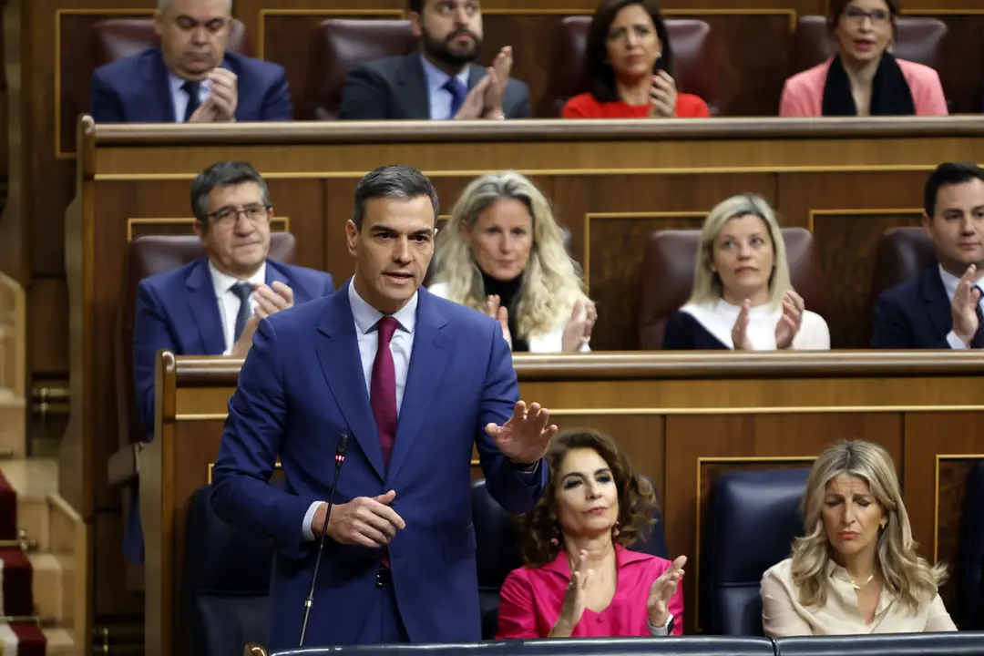 Pedro Sánchez en el Congreso de los Diputados | Fuente: Moncloa