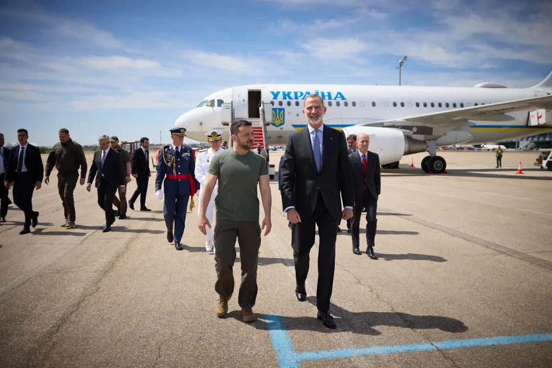 Zelenski y Felipe VI | Fuente: @ZelenskyyUa