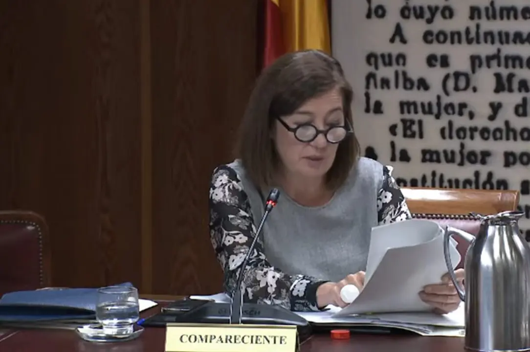 Francina Armengol en la Comisión del Senado