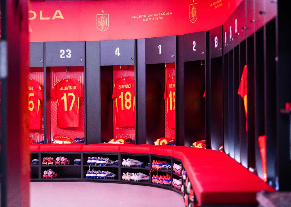 Vestuario Selección Española | Fuente: Selección Española