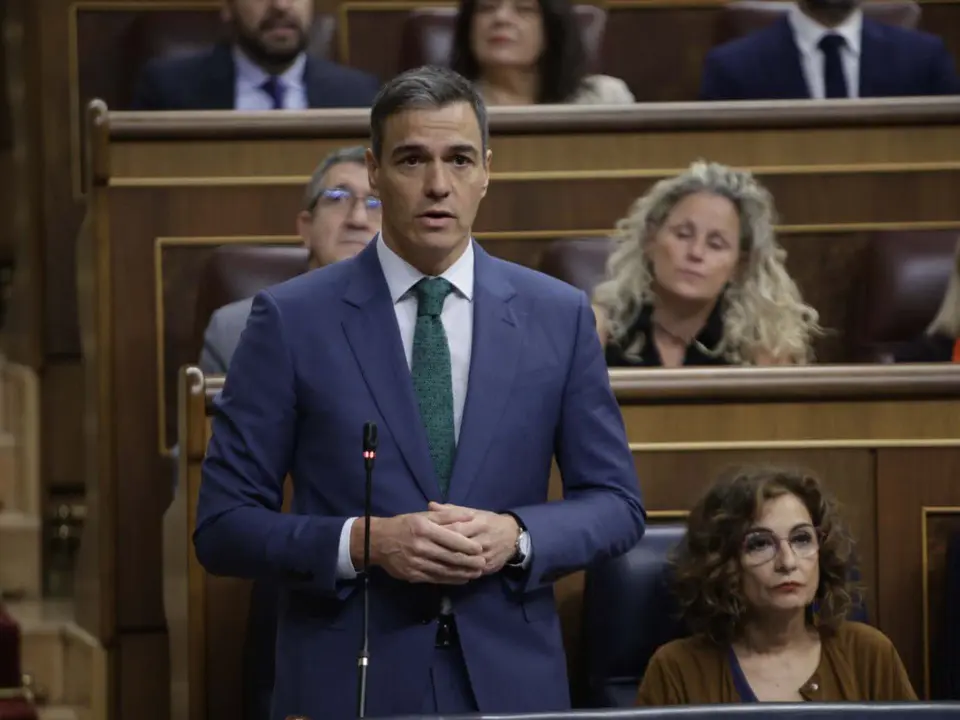 Pedro Sánchez en la sesión de control | Fuente: Congreso de los Diputados