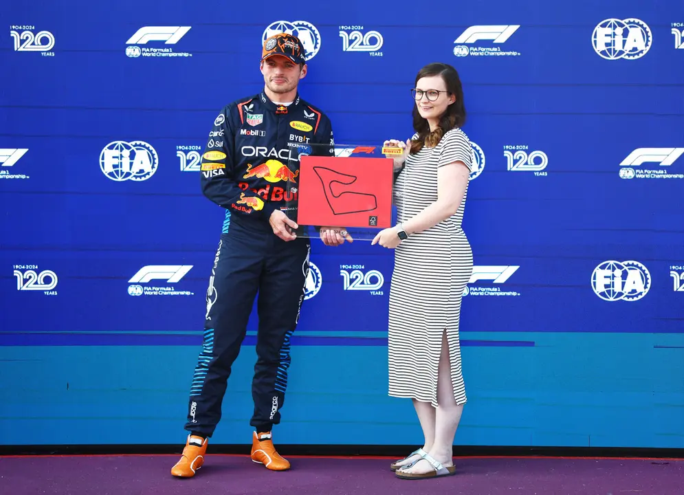 Max Verstappen tras conseguir la Pole para la sprint en Austria | Fuente: Red Bull