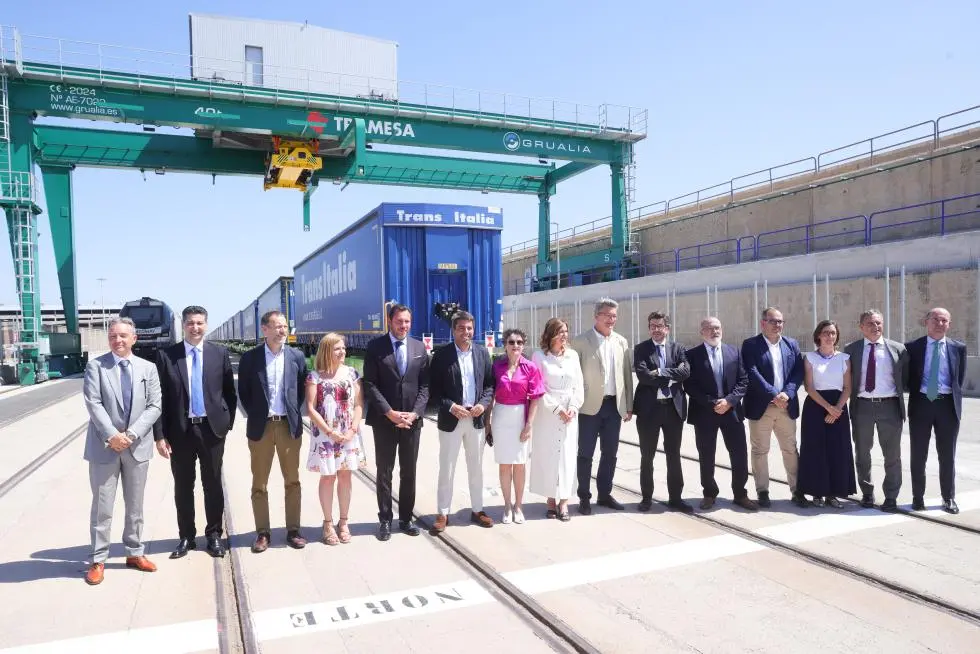 Inauguración de la autopista ferroviaria. Fuente: Generalitat Valenciana. 