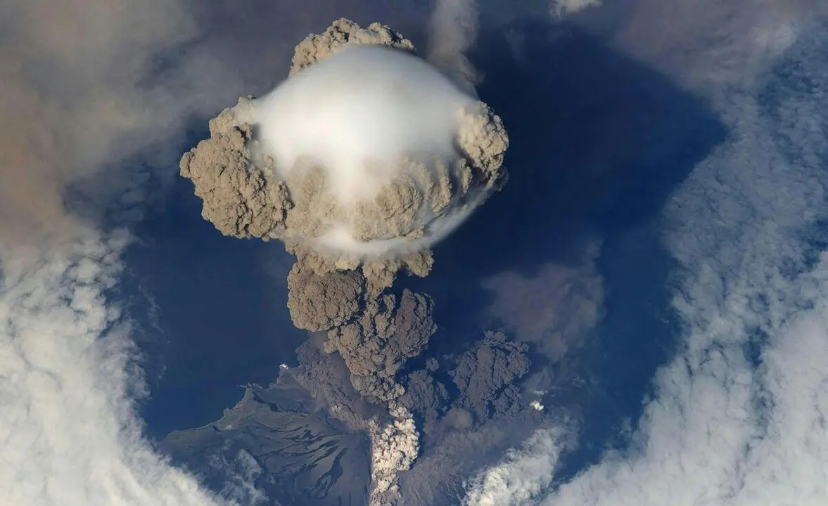 Erupción de un volcán | Fuente: Pexels
