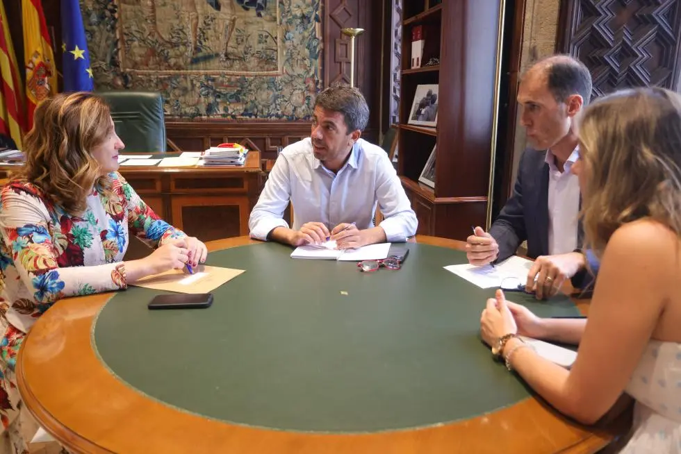 Reunión entre Generalitat y Ayuntamiento. Fuente: Generalitat Valenciana.