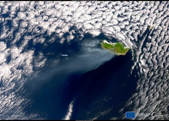 Incendio Forestal en Madeira / Copernicus