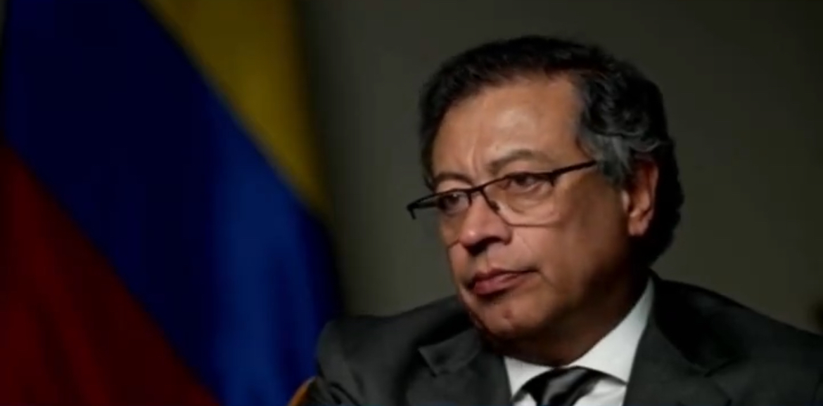 Presidente de Colombia, Gustavo Petro, durante entrevista para el medio CNN.