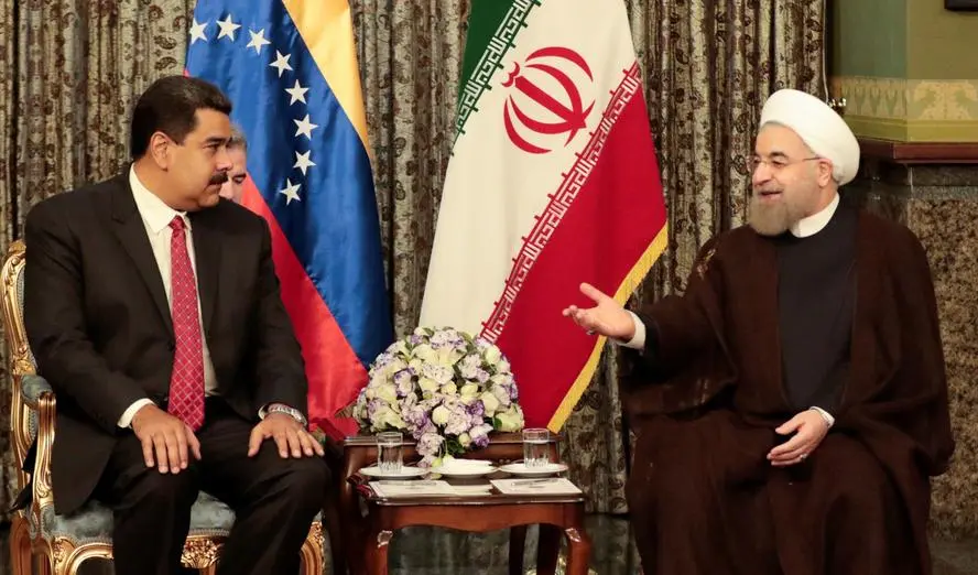 Presidente de Venezuela, Nicolás Maduro, reunido con el Presidente de Irán, Hassan Rouhani en la ciudad iraní de Tehran en 2016.