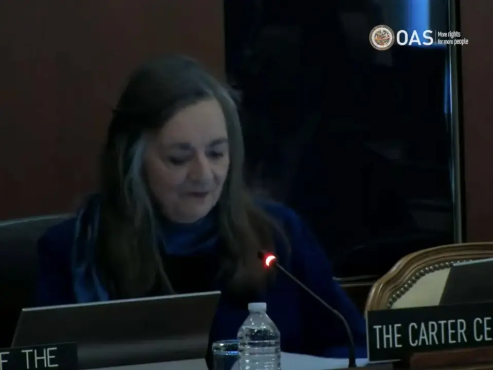 Jennie K. Lincoln, asesora senior para Latinoamérica y el Caribe, durante la sesión del Consejo Permanente en la Organización de Estados Americanos (OEA) en Washington, Estados Unidos.