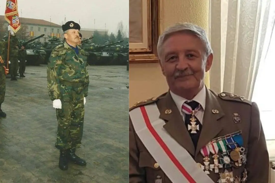 El general del Ejército de Tierra Marín Bello fue el primer militar español que mandó una misión multinacional de la OTAN. (Fotos cedidas por M.B.).
