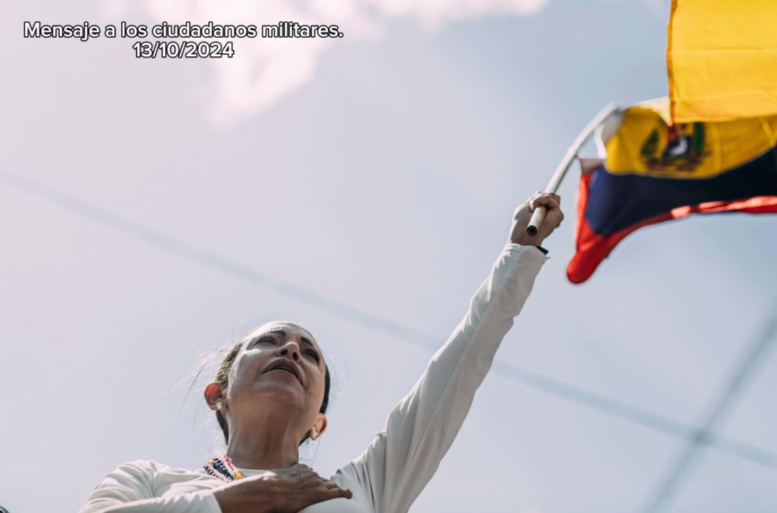 María Corina Machado a través de su mensaje compartido en Instagram (@mariacorinamachado)