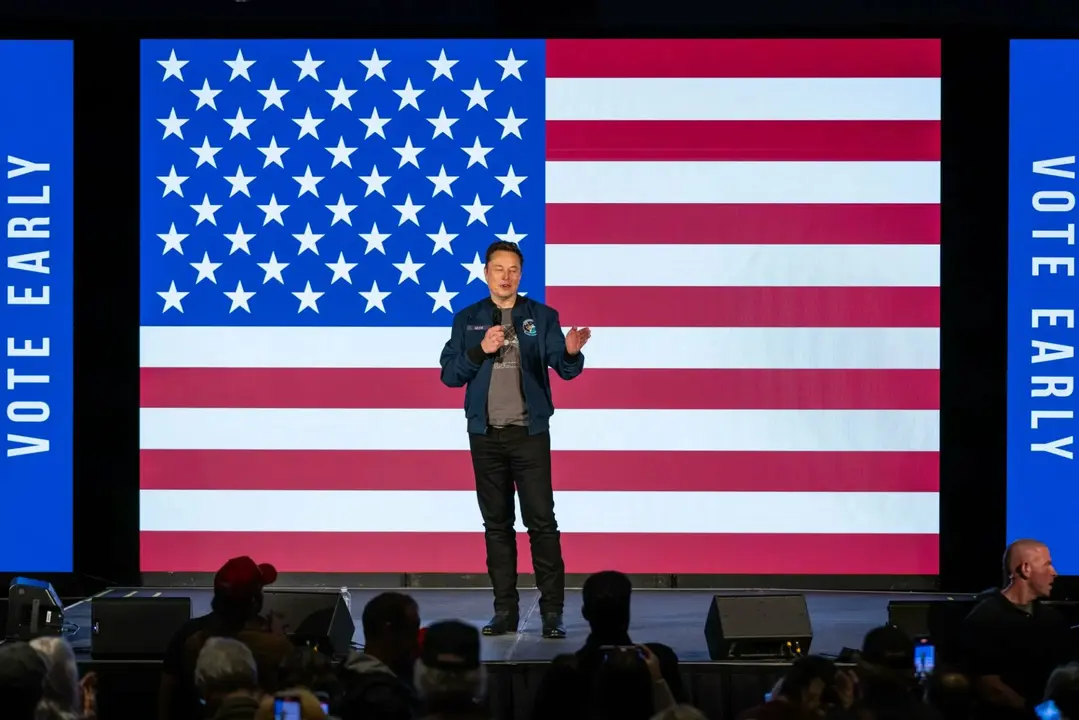 Elon Musk, empresario, en el Ayuntamiento, Lancaster, Pennsilvania, el 26 de octubre de 2024.