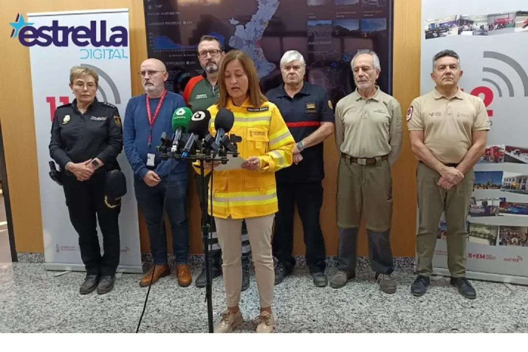 Rosa Tourís, capitana de la Guardia Civil y directora general de Prevención de Incendios de la Generalitat Valenciana, en su intervención de este miércoles 6 de noviembre.