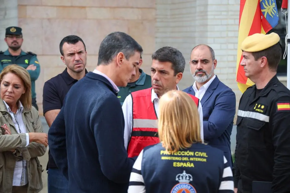 Pedro Sánchez y Carlos Mazón en el mes de noviembre en Valencia. Imagen: Generalitat Valenciana