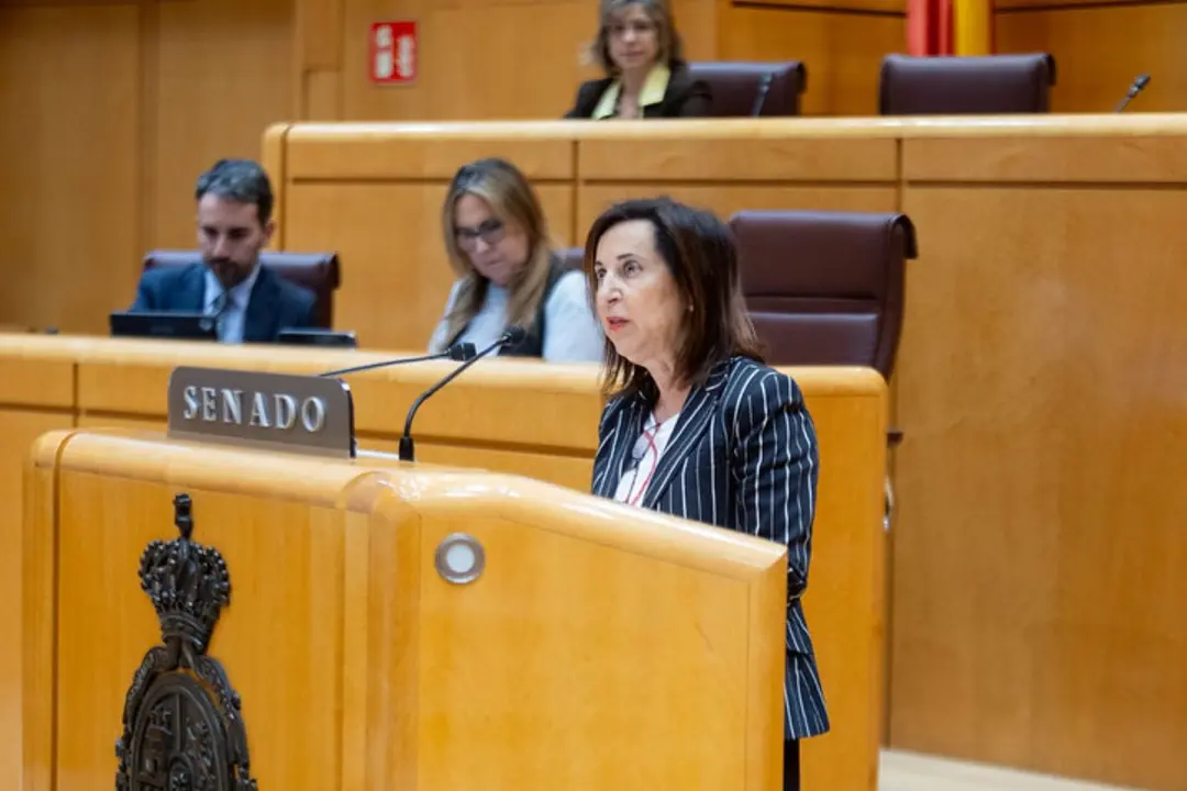 Margarita Robles detalló en el Senado, minuto a minuto, cómo se gestionó la DANA desde el Ministerio de Defensa y la UME. (Foto: Ministerio de Defensa).