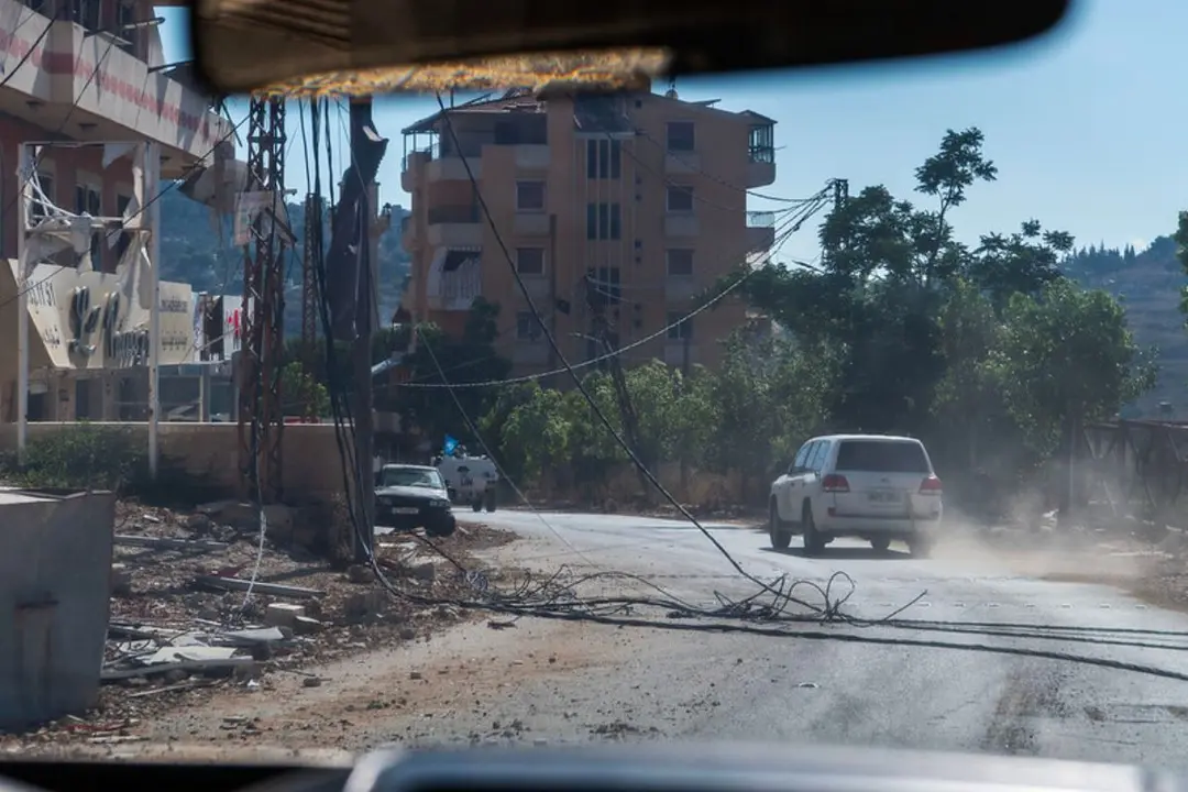 Los cascos azules de la ONU tuvieron que responder también con disparos que efectuaron desde sus vehículos. (Foto: UNIFIL).