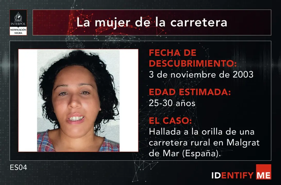 La mujer de la carretera / INTERPOL