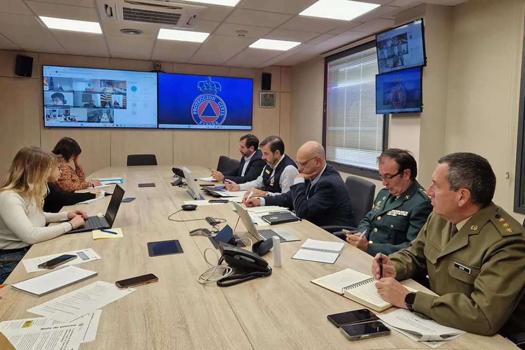 La reunión se ha celebrado este miércoles en la sede de la Dirección General de Protección Civil y Emergencias. (Foto: DGPC).