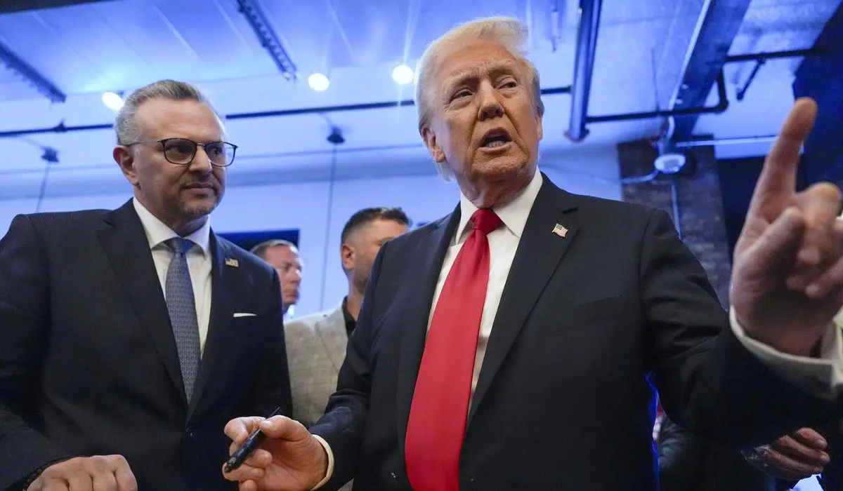 Massad Boulos, empresario libanés-estadounidense y Donald Trump, presidente electo de EE.UU.