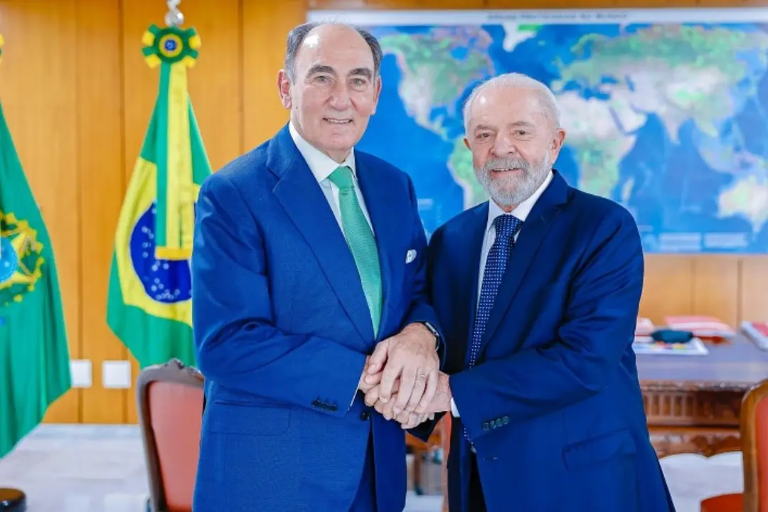 Galán y Lula han renovado el compromiso de Iberdrola con Brasil. (Foto: Iberdrola).
