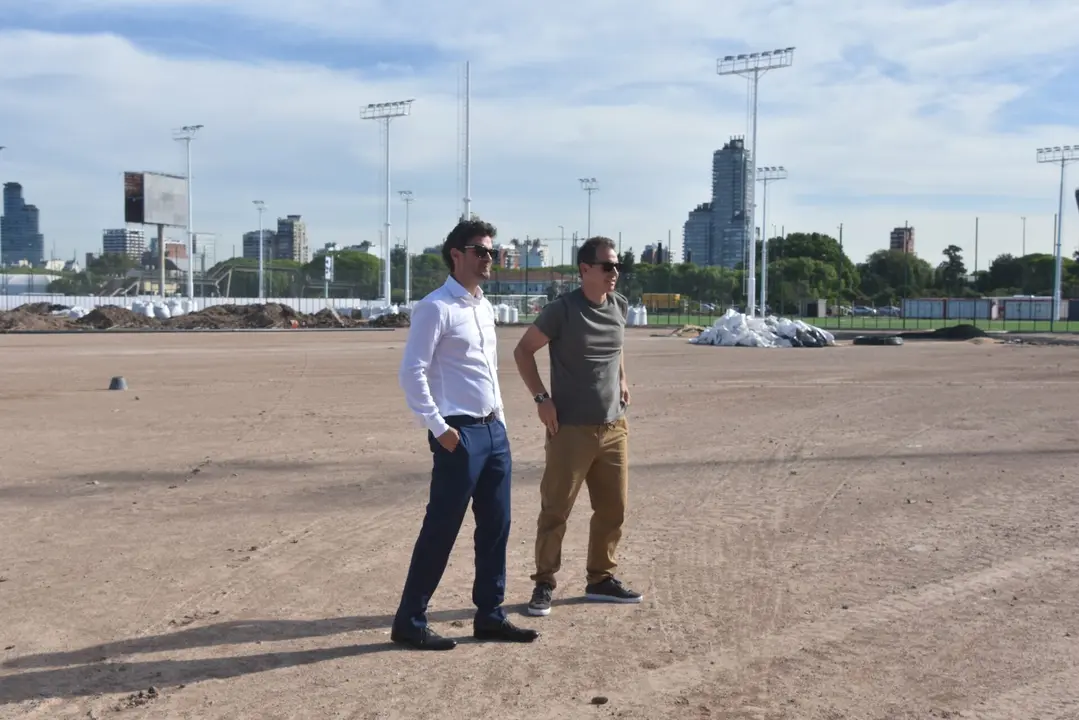 Jorge Brito y Mariano Taratuty (obras e infraestructuras) Fuente: River Plate/ X