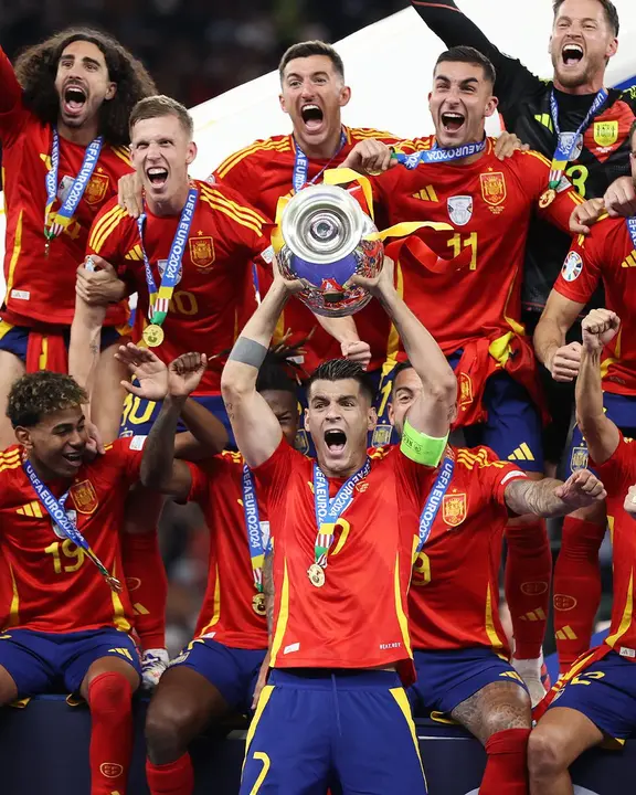 España consigue su cuarta Eurocopa. Fuente: Aymeric Laporte/ X