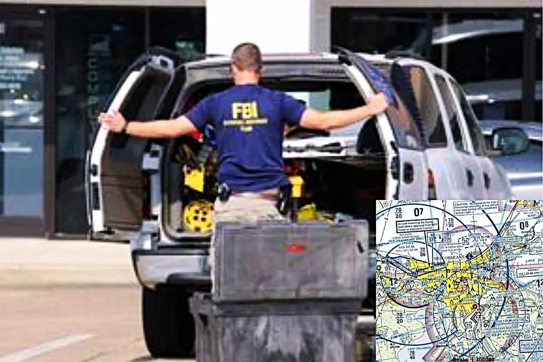 Especialistas del FBI están recogiendo pruebas en la calle Bourbon Street, aunque luego transferirán la "escena del crimen" a las autoridades locales. (Foto: FBI / FAA).