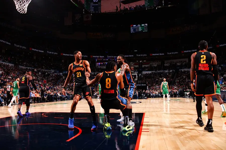 Los Thunder tumban a Celtics. Fuente: OKC Thunder/ X