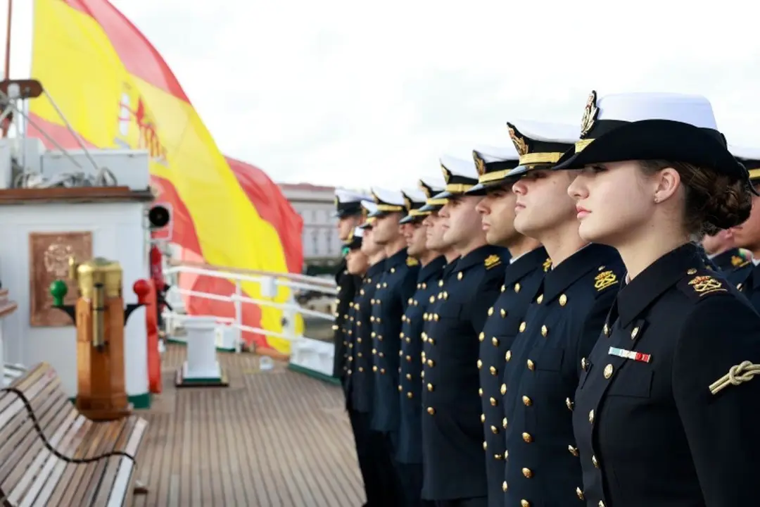 La Princesa de Asturias estará a bordo del buque escuela durante los cinco meses que, aproximadamente, durará la travesía. (Foto: Casa Real).
