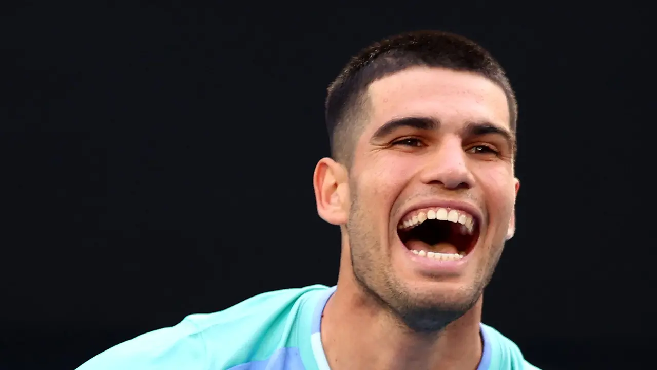 Alcaraz se prepara para conseguir su quinto Grand Slam. Fuente: Australia Open/ X