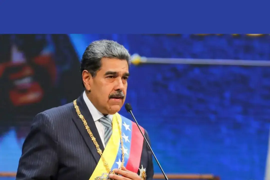 Nicolás Maduro, dictador de Venezuela, durante su mensaje anual a la nación en el Teatro Teresa Carreño.