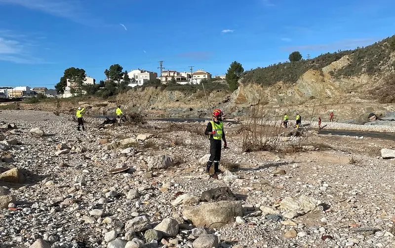 Búsqueda de desaparecidos. Imagen: Unidad Militar de Emergencias (UME)