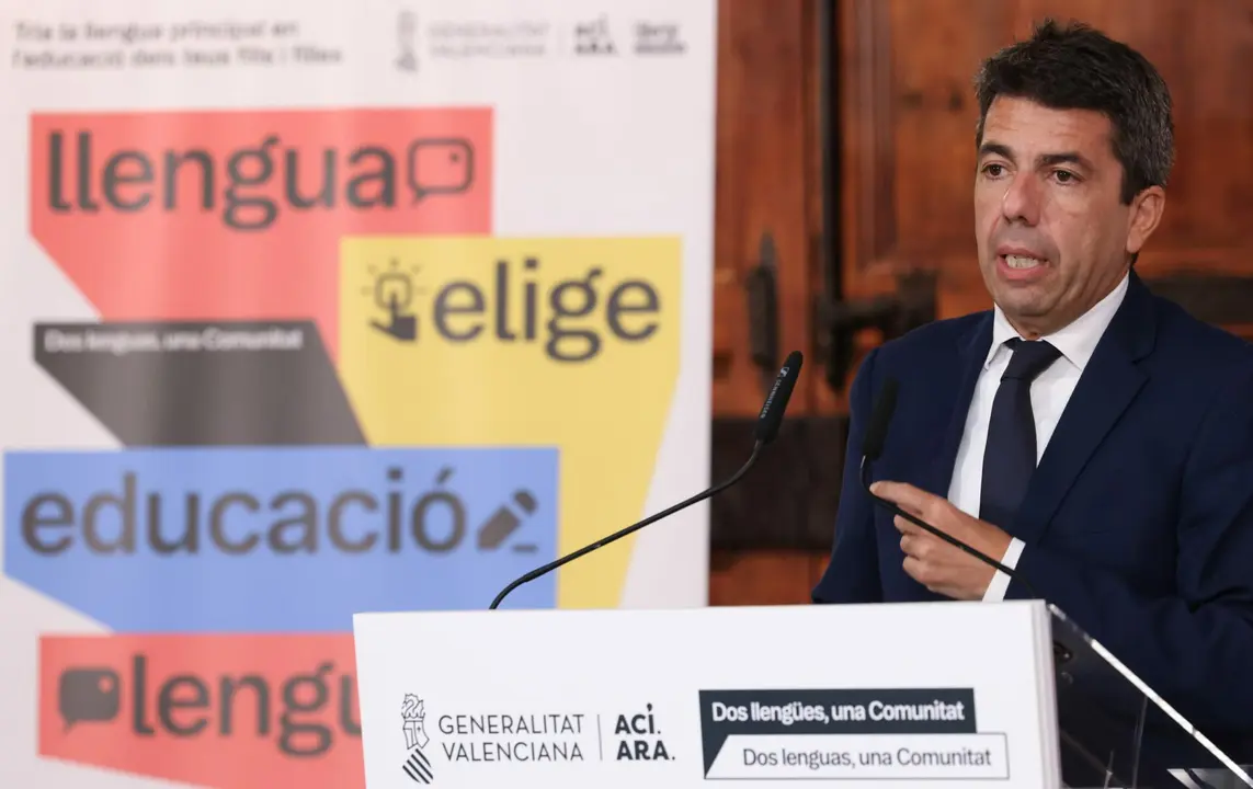 Carlos Mazón en la presentación de la consulta. Imagen: Generalitat Valenciana