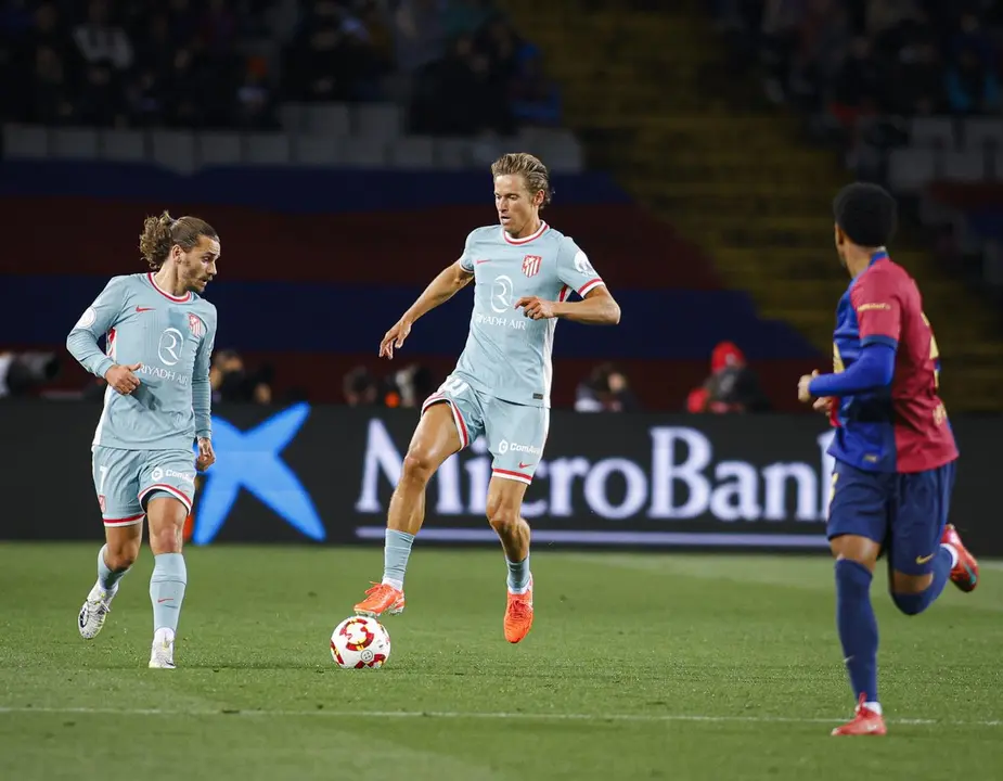 Los rojiblancos ya ganaron en diciembre con un gol en el descuento. Fuente: Atlético de Madrid/ X