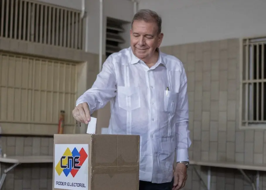 Edmundo González Urrutia, Presidente Electo de Venezuela, durante los comicios presidenciales del pasado 28 de julio de 2024. (Fuente: @EdmundoGU en X)