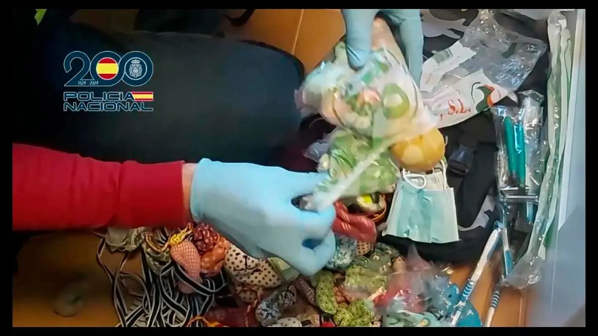 Laboratorio coca Cáceres, Policía Nacional