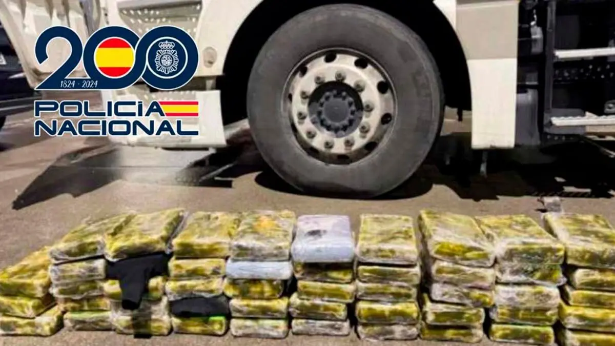 Intervenidos más de 50 kilos de cocaína durante su transporte desde España al Reino Unido@policía